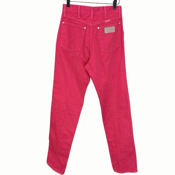 Vintage Wrangler Red Western Jeans Women’s Size 7 USA Made 27x34 rodeo cowgirl - Picture 2 of 7